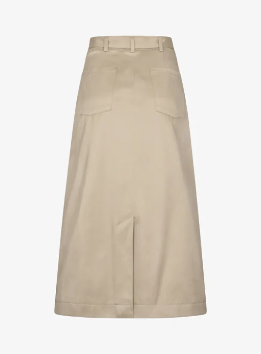 Rok calvin katoen camel | DELSCHER. Fashion