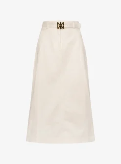 Rok calvin katoen offwhite | DELSCHER. Fashion