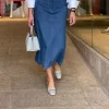 Rok calvin lichtblauw denim | DELSCHER. Fashion