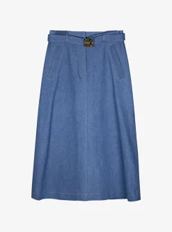 Rok calvin lichtblauw denim | DELSCHER. Fashion