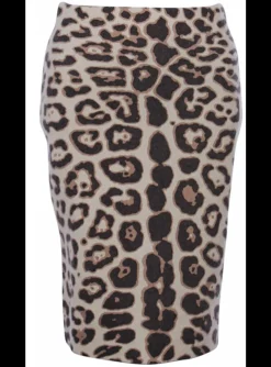 rok double face jaguar zand/zwart | DELSCHER. Fashion