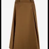 Rok Toledo katoen bruin | DELSCHER. Fashion