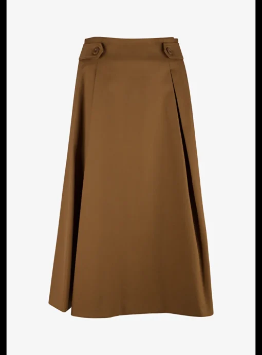 Rok Toledo katoen bruin | DELSCHER. Fashion