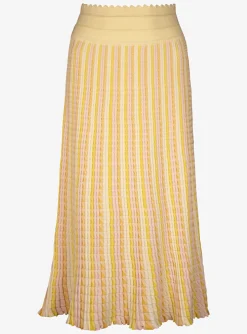 Rok tricot streep pasteltinten | DELSCHER. Fashion