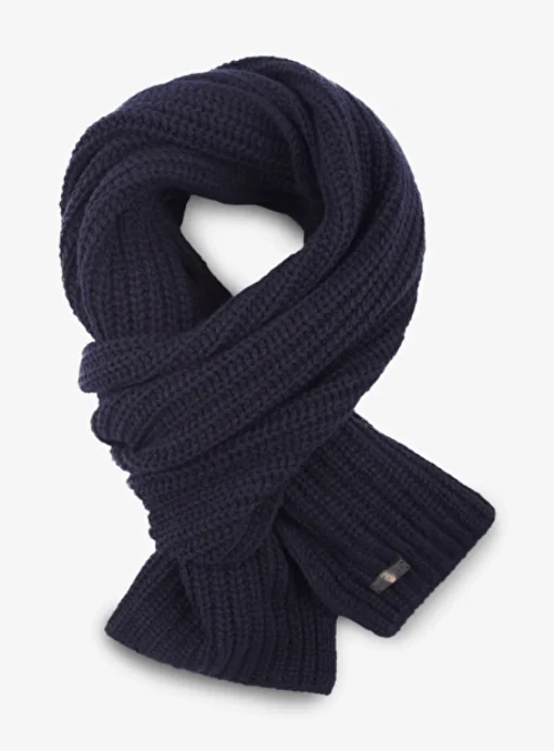 Shawl harva cashmere marine | DELSCHER. Fashion