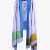 Shawl lavendel blauw geel bordeaux | DELSCHER. Fashion