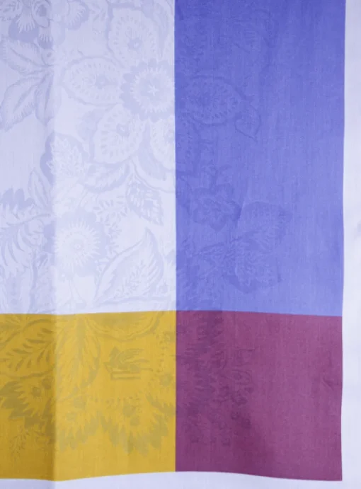 Shawl lavendel blauw geel bordeaux | DELSCHER. Fashion