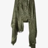 Shawl paisley olijf | DELSCHER. Fashion