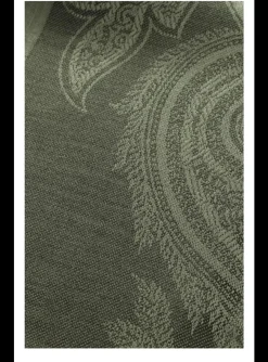 Shawl paisley olijf | DELSCHER. Fashion