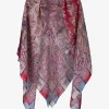 Shawl paisley rood blauw | DELSCHER. Fashion