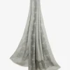 Shawl print taupe grijs met groentinten | DELSCHER. Fashion