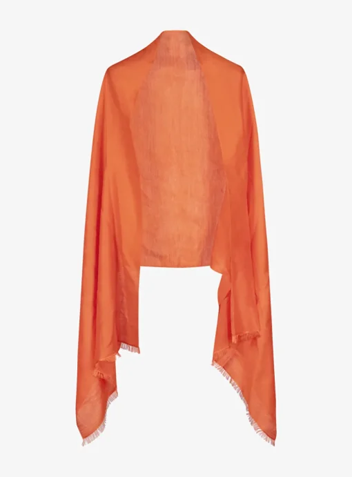 Shawl Zana pashmina oranje rood | DELSCHER. Fashion