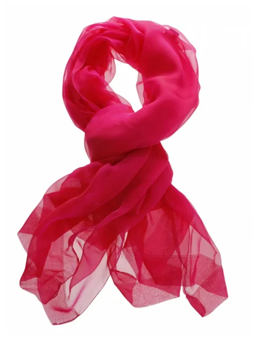 Shawl zijde pink | DELSCHER. Fashion