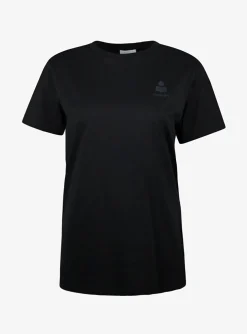 Shirt aby zwart basic met klein logo | DELSCHER. Fashion