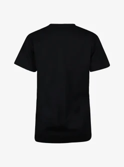 Shirt aby zwart basic met klein logo | DELSCHER. Fashion