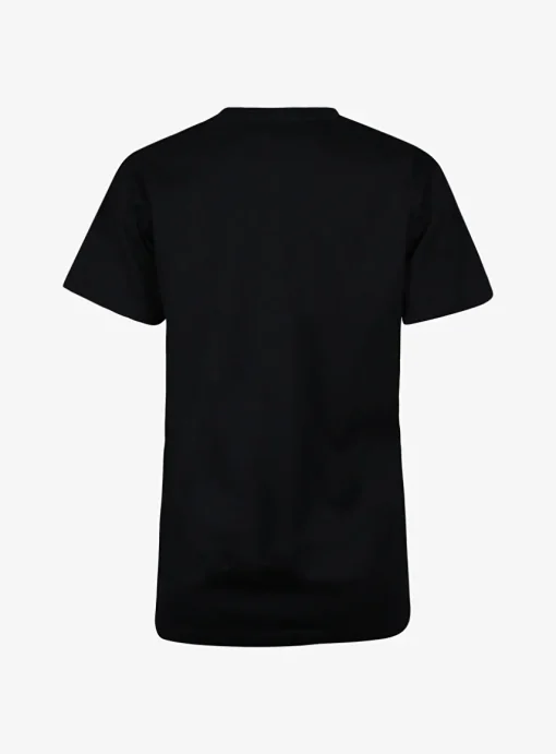 Shirt aby zwart basic met klein logo | DELSCHER. Fashion