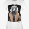 Shirt cipria wit met hond | DELSCHER. Fashion
