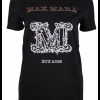 Shirt logo wit bruin zwart | DELSCHER. Fashion
