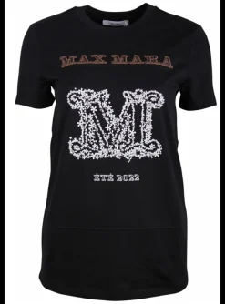 Shirt logo wit bruin zwart | DELSCHER. Fashion