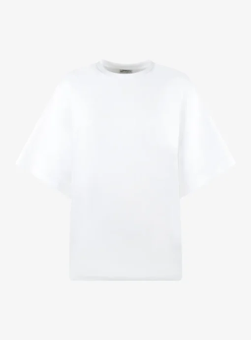 Shirt oversized katoen wit | DELSCHER. Fashion