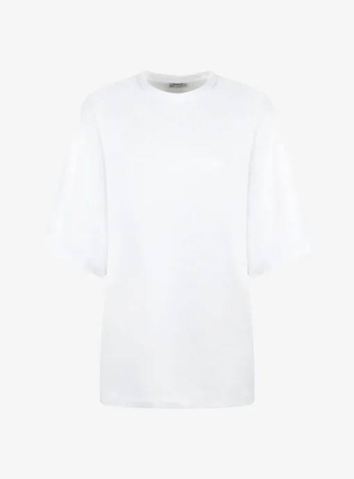 Shirt oversized katoen wit | DELSCHER. Fashion