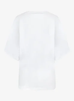 Shirt oversized katoen wit | DELSCHER. Fashion