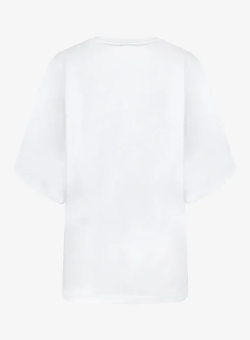 Shirt oversized katoen wit | DELSCHER. Fashion