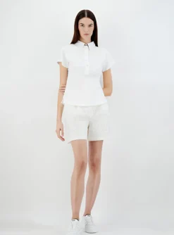 Shirt polo wit | DELSCHER. Fashion