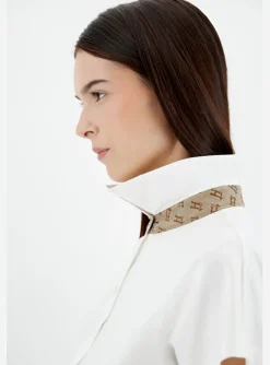 Shirt polo wit | DELSCHER. Fashion