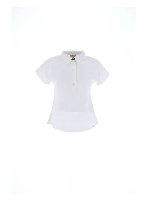 Shirt polo wit | DELSCHER. Fashion