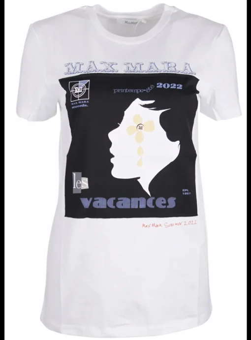 Shirt print lavendel blauw zwart wit | DELSCHER. Fashion
