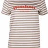Shirt streep logo camel offwhite | DELSCHER. Fashion