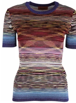 Shirt streep metallic multicolor | DELSCHER. Fashion
