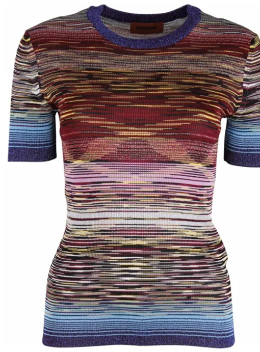 Shirt streep metallic multicolor | DELSCHER. Fashion