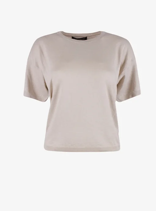 Shirt Taranee linnen beige | DELSCHER. Fashion