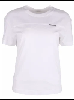 Shirt wit detail zilverglitter | DELSCHER. Fashion