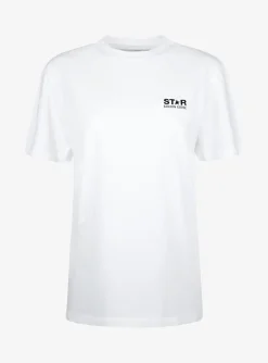 Shirt wit klein zwart logo | DELSCHER. Fashion