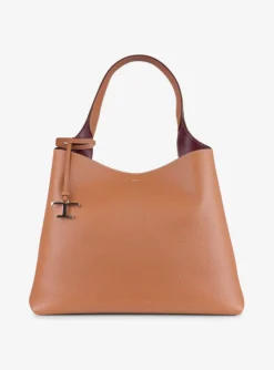 Shopping bag medium cognac | DELSCHER. Fashion