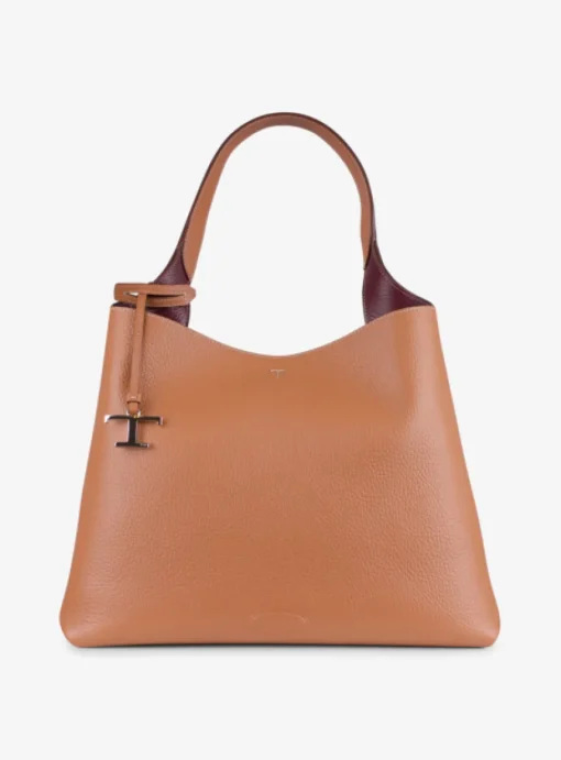 Shopping bag medium cognac | DELSCHER. Fashion