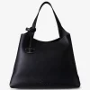 Shopping bag medium zwart | DELSCHER. Fashion