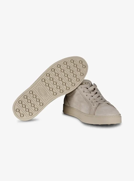 Sneaker beige suede | DELSCHER. Fashion