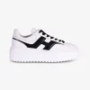 Sneaker H stripes wit zwart | DELSCHER. Fashion