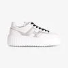 Sneaker H stripes zilver wit | DELSCHER. Fashion