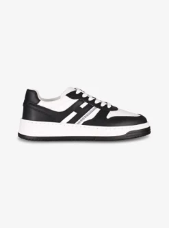 Sneaker H630 zwart wit | DELSCHER. Fashion