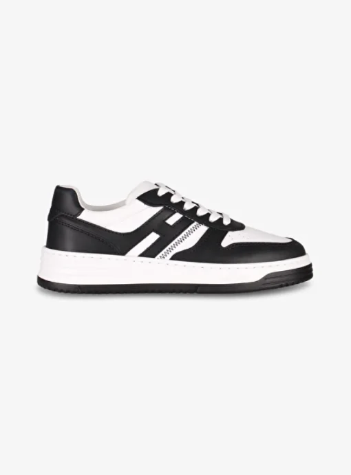 Sneaker H630 zwart wit | DELSCHER. Fashion