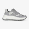 Sneaker HI-FI 669 grijs met wit | DELSCHER. Fashion
