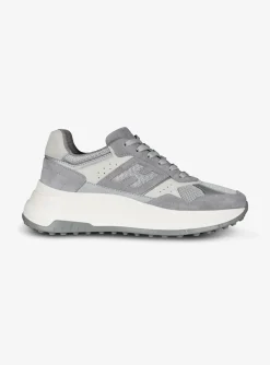 Sneaker HI-FI 669 grijs met wit | DELSCHER. Fashion