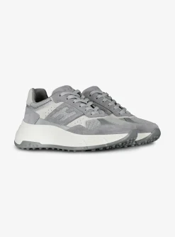 Sneaker HI-FI 669 grijs met wit | DELSCHER. Fashion