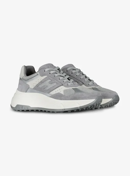 Sneaker HI-FI 669 grijs met wit | DELSCHER. Fashion