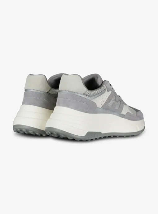 Sneaker HI-FI 669 grijs met wit | DELSCHER. Fashion